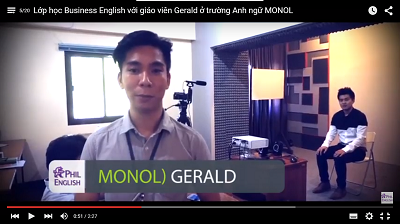 Lớp học Business English với giáo viên Gerald tại MONOL